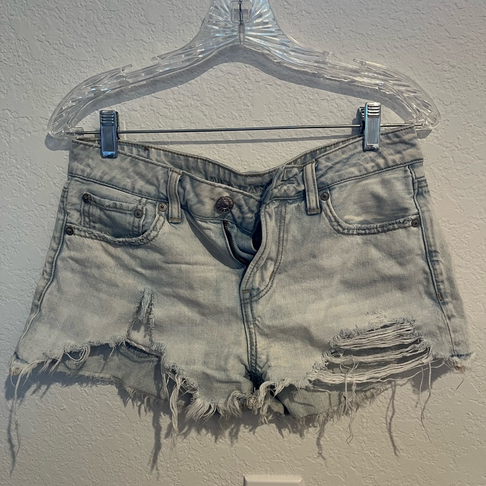 American eagle acid washed shorts